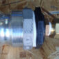 Garden hose adapter on input line to allow flushing of system with clean water