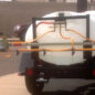 500 Gallon Weed Control Spray Trailer with 3-section folding boom