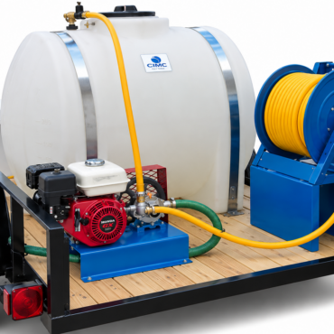 225-Gallon Gas Powered Roller Pump, Component Mount Sprayer